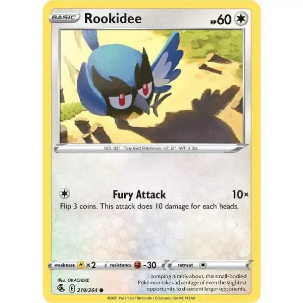 Pokemon Trading Card Game Sword & Shield Fusion Strike Common Rookidee #219