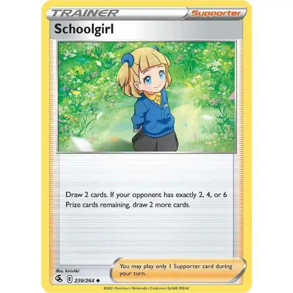 Pokemon Trading Card Game Sword & Shield Fusion Strike Uncommon Schoolgirl #239
