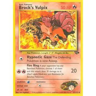 Pokemon Gym Challenge Uncommon Brock's Vulpix #37 [1st Edition]