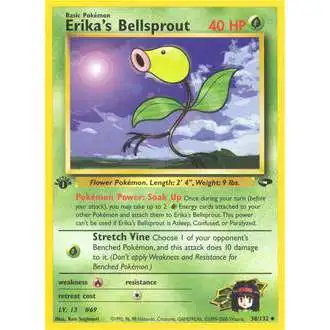 Pokemon Gym Challenge Uncommon Erika's Bellsprout #38 [1st Edition]