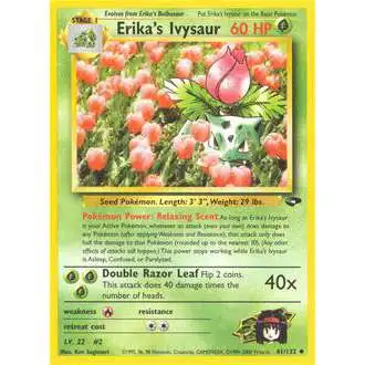 Pokemon Gym Challenge Uncommon Erika's Ivysaur #41 [1st Edition] [Lightly Played]