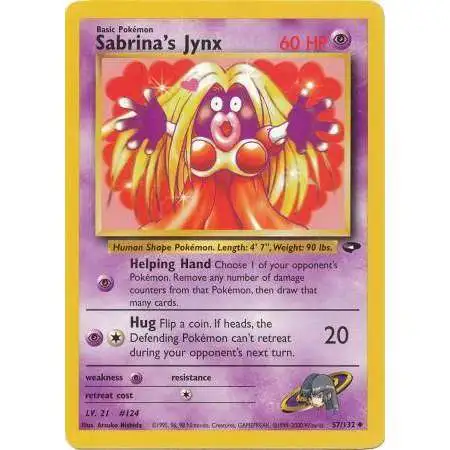 Pokemon Gym Challenge Uncommon Sabrina's Jynx #57