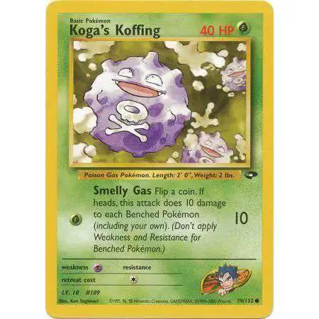 Pokemon Gym Challenge Common Koga's Koffing #79 [1st Edition]