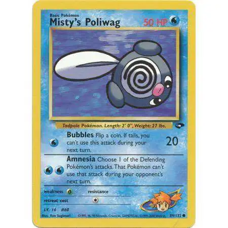 Pokemon Gym Challenge Common Misty's Poliwag #89