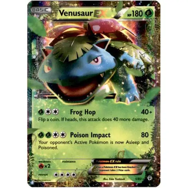 Pokemon X & Y Generations Ultra Rare Venusaur EX #1 [Lightly Played]