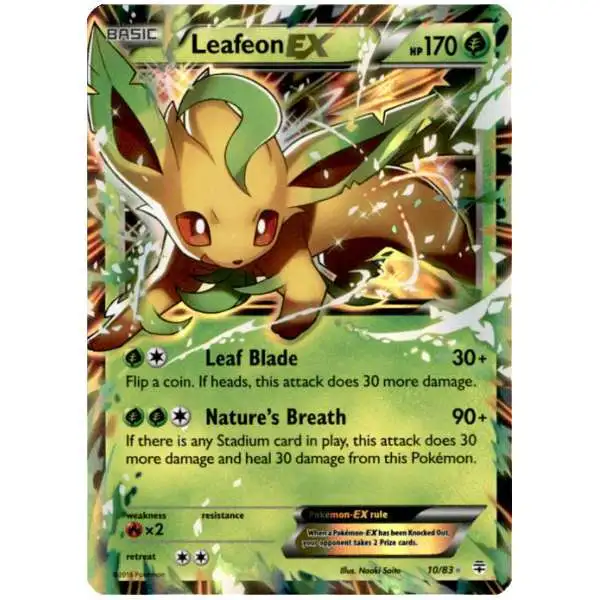 Pokemon X & Y Generations Ultra Rare Leafeon EX #10