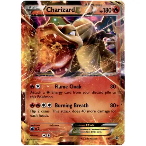 Pokemon X & Y Generations Ultra Rare Charizard EX #11 [Lightly Played]