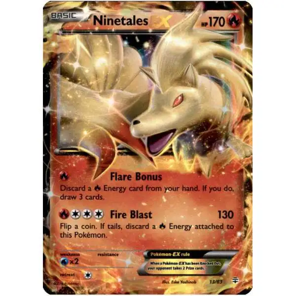 Pokemon X & Y Generations Ultra Rare Ninetales EX #13 [Lightly Played]