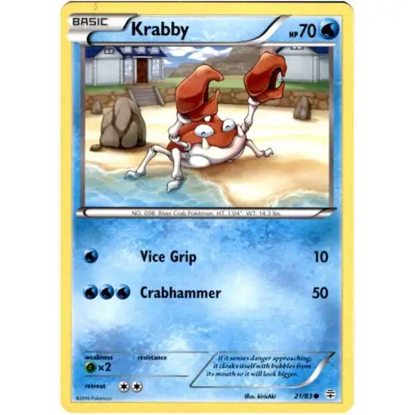 Pokemon X & Y Generations Common Krabby #21
