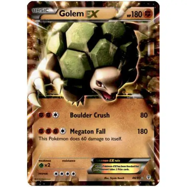 Pokemon X & Y Generations Ultra Rare Golem EX #46