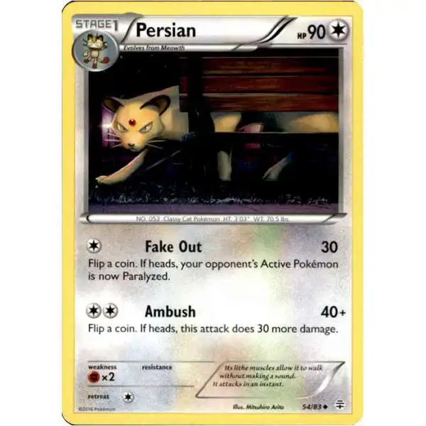 Pokemon X & Y Generations Uncommon Persian #54