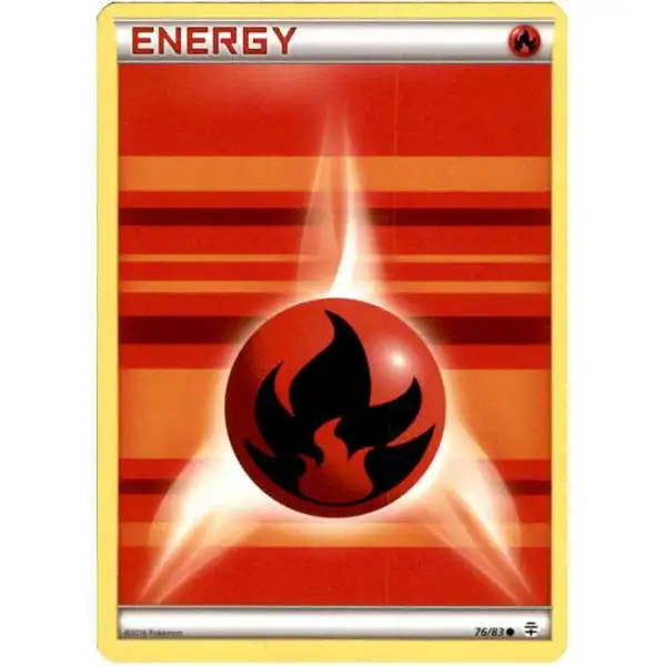 Pokemon X & Y Generations Common Fire Energy #76