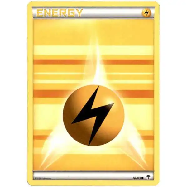 Pokemon X & Y Generations Common Lightning Energy #78
