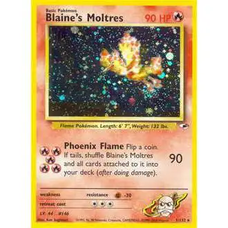 Pokemon Trading Card Game Gym Heroes Single Card Rare Holo Blaines