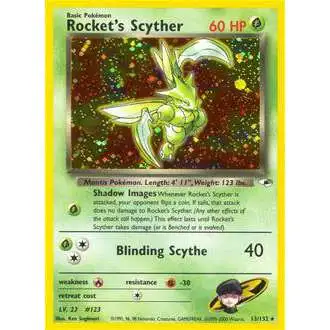 Pokemon Trading Card Game Gym Heroes Rare Holo Rocket's Scyther #13