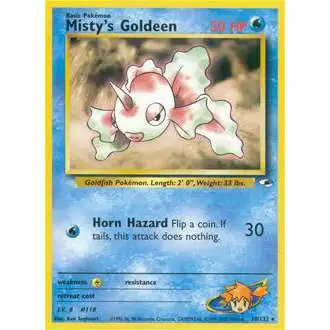 Pokemon Trading Card Game Gym Heroes Rare Misty's Goldeen #30