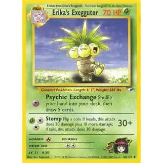 Pokemon Trading Card Game Gym Heroes Uncommon Erika's Exeggutor #44
