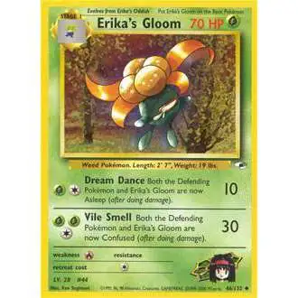 Pokemon Trading Card Game Gym Heroes Uncommon Erika's Gloom #46 [Lightly Played]