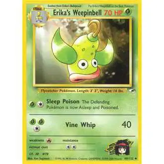 Pokemon Trading Card Game Gym Heroes Uncommon Erika's Weepinbell #49