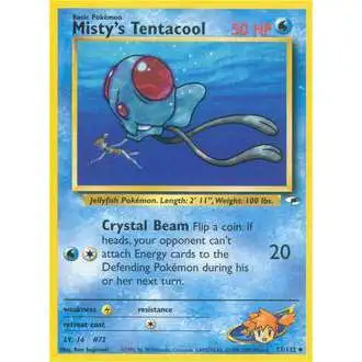 Pokemon Trading Card Game Gym Heroes Uncommon Misty's Tentacool #57