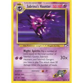 Pokemon Trading Card Game Gym Heroes Uncommon Sabrina's Haunter #58