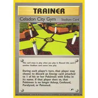 Pokemon Trading Card Game Gym Heroes Uncommon Celadon City Gym #107