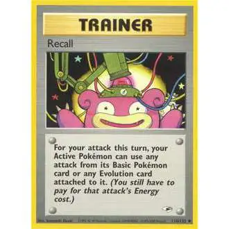 Pokemon Trading Card Game Gym Heroes Uncommon Recall #116