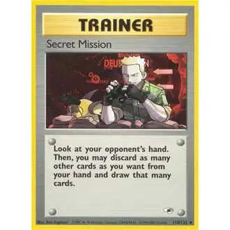 Pokemon Trading Card Game Gym Heroes Uncommon Secret Mission #118