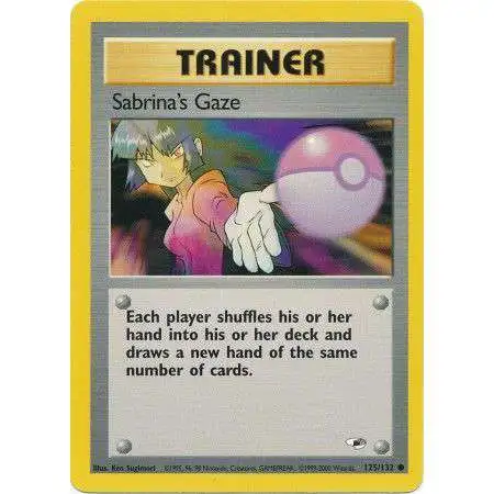 Pokemon Trading Card Game Gym Heroes Common Sabrina's Gaze #125 [Lightly Played]