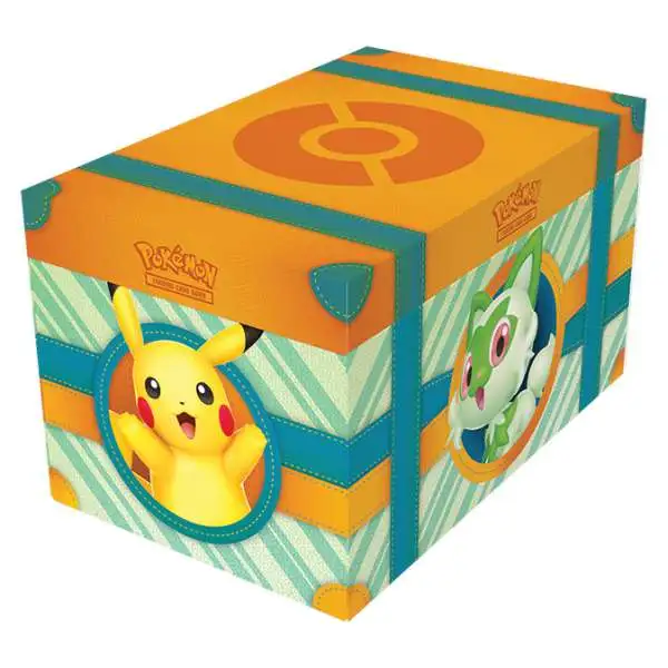 Pokemon Scarlet & Violet Paldea Adventures Chest Gift Box [6 Booster Packs, 7 Foil Promo Cards, Squishy Toy & More]