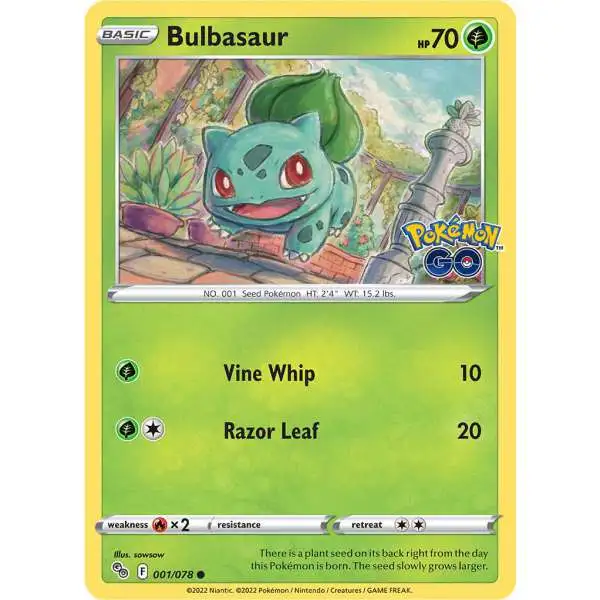 Trading Card Game Pokemon GO Common Bulbasaur #1