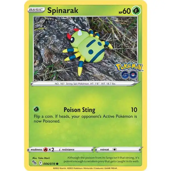 Trading Card Game Pokemon GO Common Spinarak #6