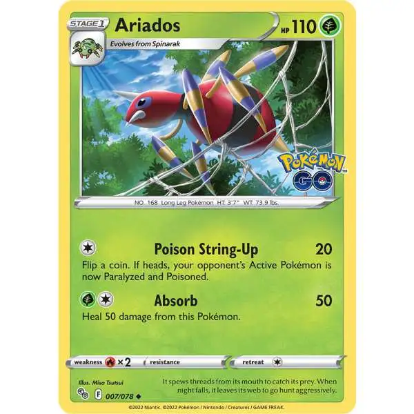 Trading Card Game Pokemon GO Uncommon Ariados #7