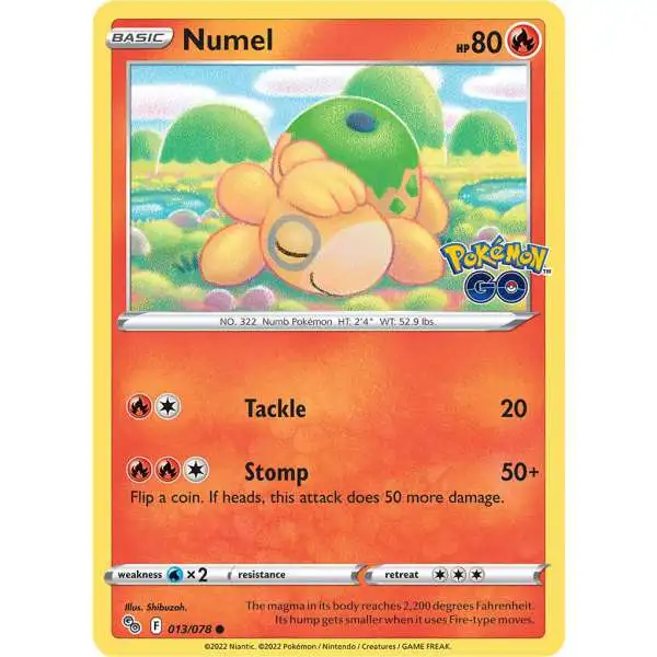 Trading Card Game Pokemon GO Common Numel #13