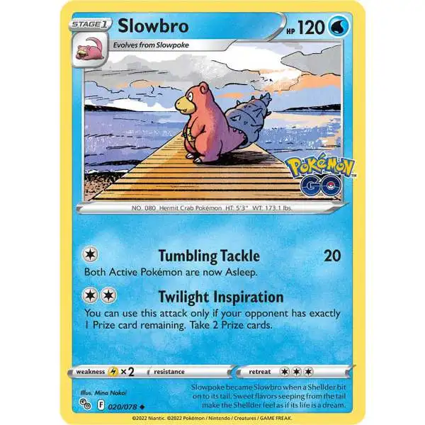 Trading Card Game Pokemon GO Uncommon Slowbro #20