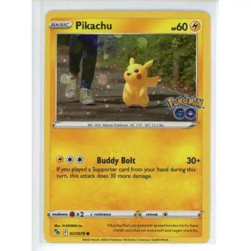 pokemon go promo pikachu card PSA9 272/S-P Pokemon Holo 2022 Japanese Attack 2 Pikachu 2022 Sword & Shield: