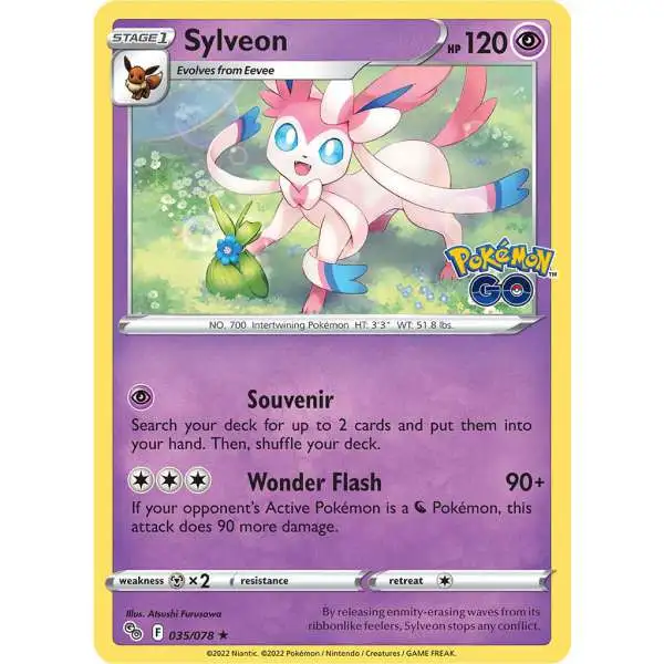 Trading Card Game Pokemon GO Holo Rare Sylveon #35