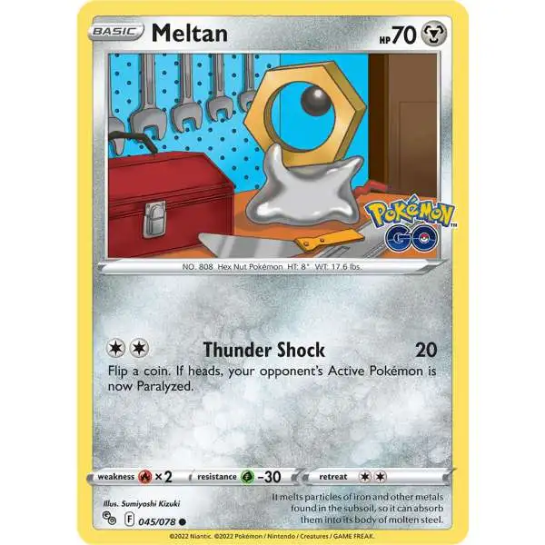 Trading Card Game Pokemon GO Common Meltan #45