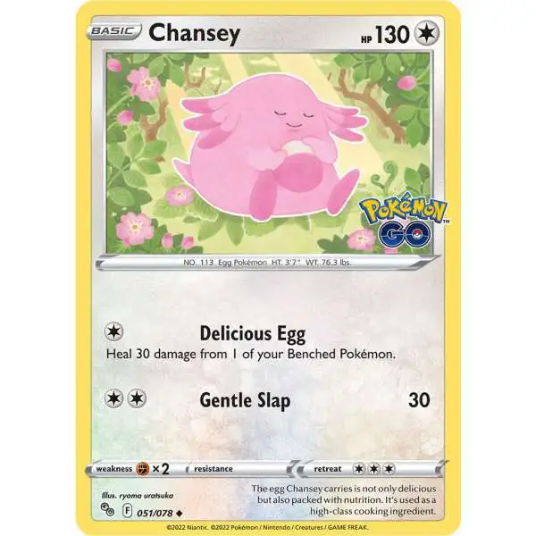 Trading Card Game Pokemon GO Uncommon Chansey #51