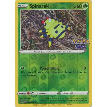 Trading Card Game Pokemon GO Common Holo Ditto #53 [Peelable Spinarak]