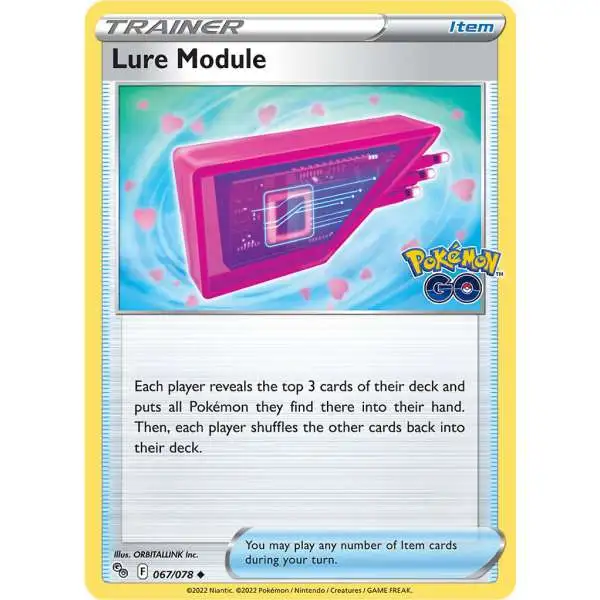 Trading Card Game Pokemon GO Uncommon Lure Module #67