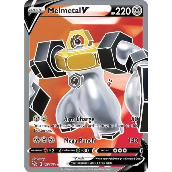 Trading Card Game Pokemon GO Ultra Rare Melmetal V #75