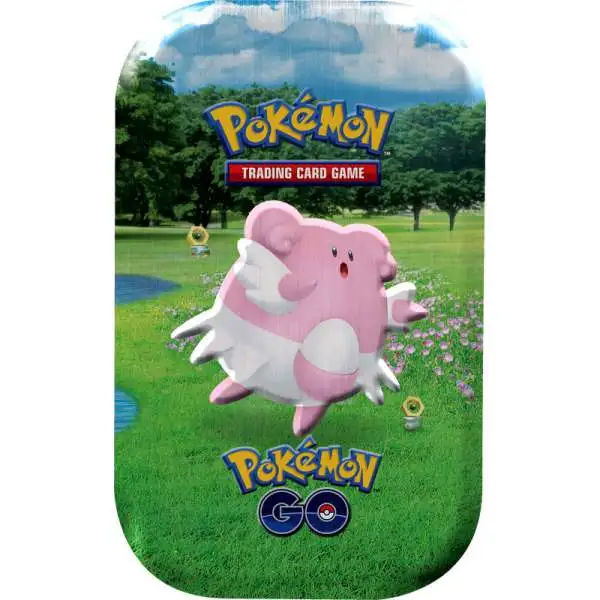 Trading Card Game Pokemon GO Blissey with Meltan Mini Tin Set [2 Booster Packs, Coin & More]