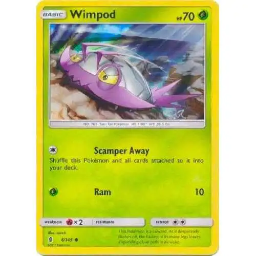 Pokemon Trading Card Game Sun & Moon Guardians Rising Promo Foil Wimpod #8 [Moderately Played]