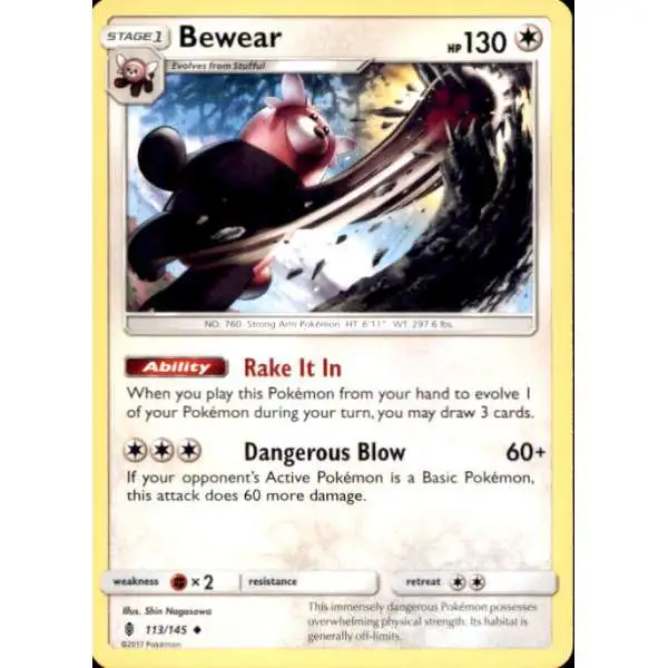 Carta Pokemon Bewear