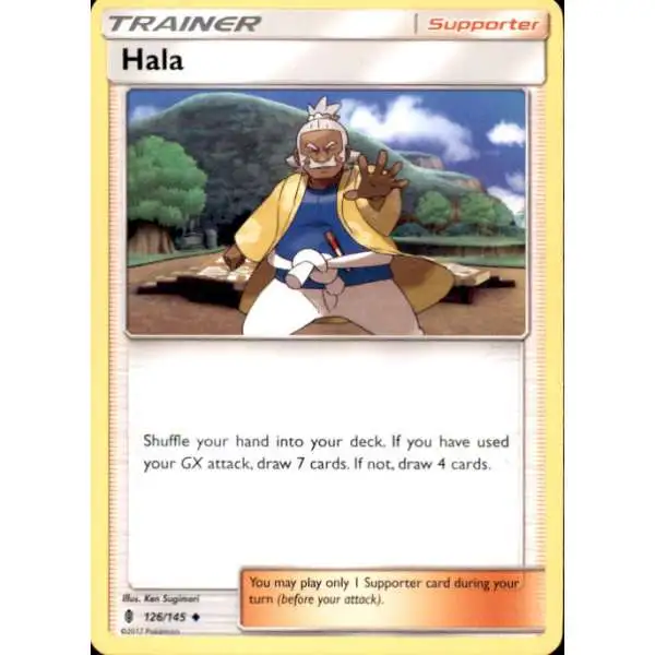Pokemon Trading Card Game Sun & Moon Guardians Rising Uncommon Hala #126