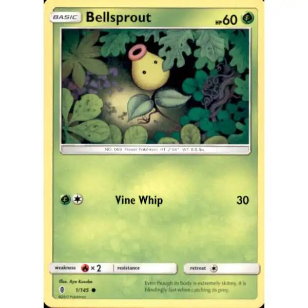 Pokemon Trading Card Game Sun & Moon Guardians Rising Common Bellsprout #1