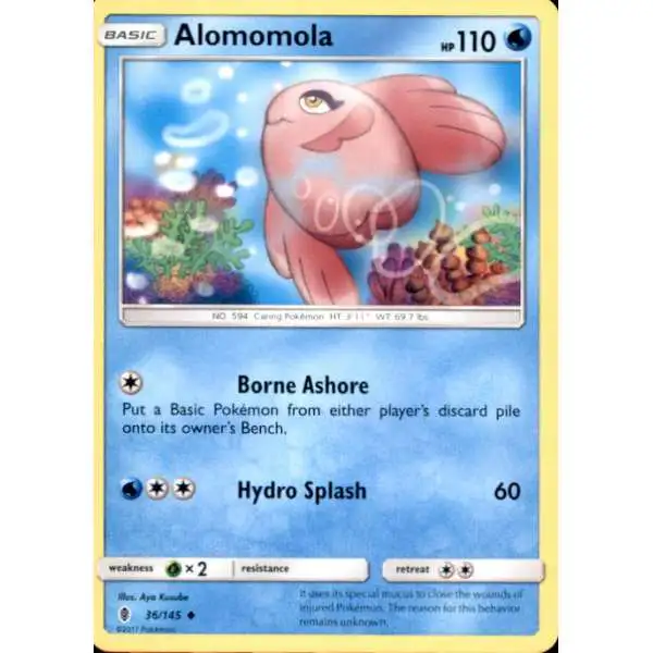 Pokemon Trading Card Game Sun & Moon Guardians Rising Uncommon Alomomola #36