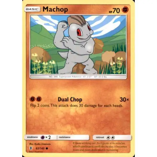 Pokemon Trading Card Game Sun & Moon Guardians Rising Common Machop #62
