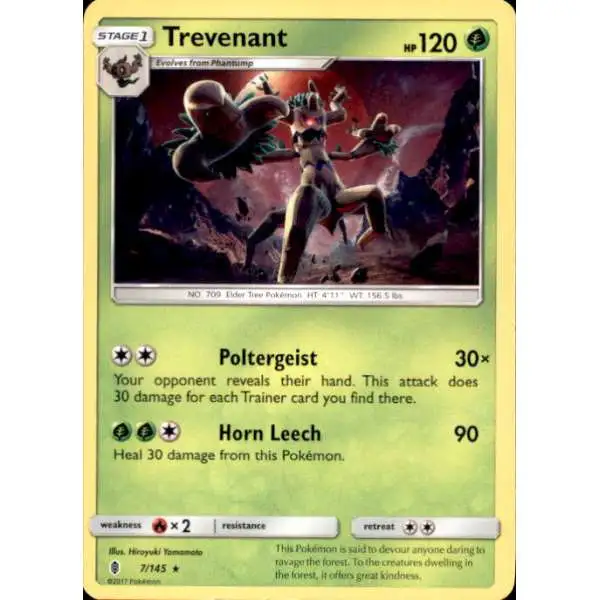 Pokemon Trading Card Game Sun & Moon Guardians Rising Rare Trevenant #7
